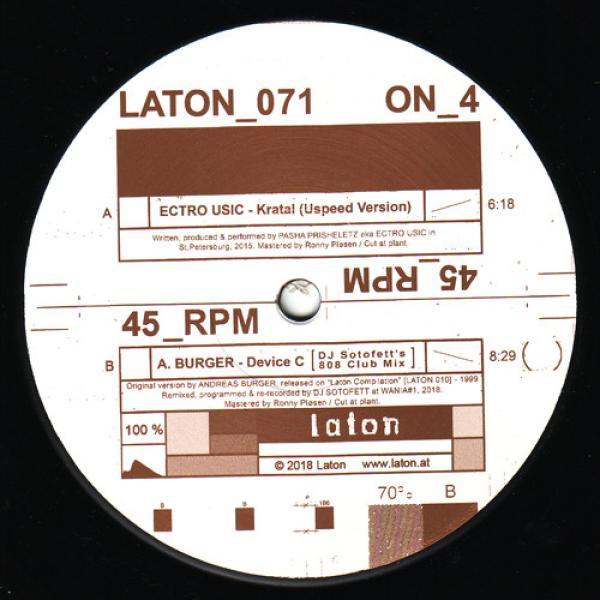Ectro Usic, Andreas Burger - Kratal / Device C (DJ Sotofett's 808 Club Mix)
