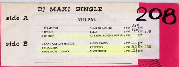 Various - DJ Maxi Single 208